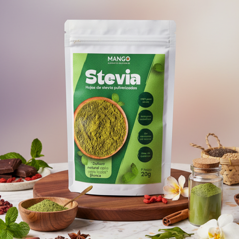 Estevia pulverizada 21g (Pack 12 uni)
