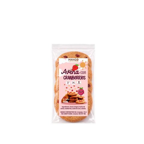 Galletas Avena Cramberries 80g
